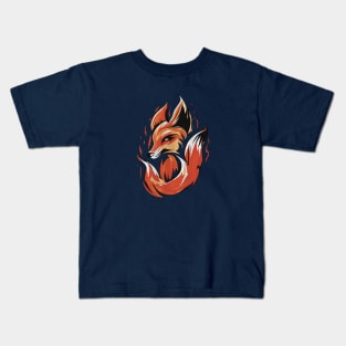 Flaming Fox Kids T-Shirt